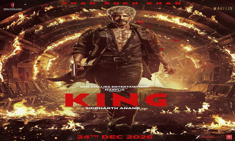 होंठों पर गुलाब, आंखों में आग और अंदाज में इश्क! फिल्म &lsquo;King&rsquo;&nbsp;के नए पोस्टर ने बढ़ाया शाहरुख का क्रेज