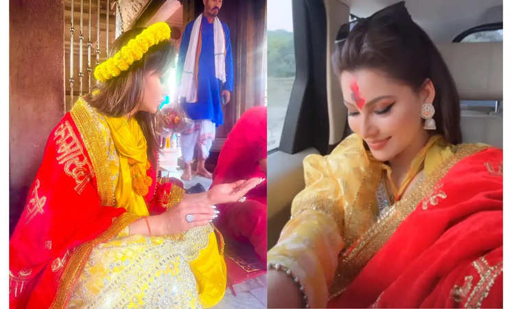 Ahead of Year-End, Urvashi Rautela Visits Kamakhya Temple To Seek Blessings