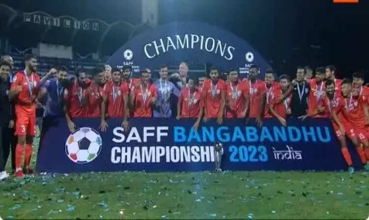 सैफ फुटबॉल चैंपियनशिप जीतने पर प्रधानमंत्री नरेन्द्र मोदी ने दी टीम इंडिया को बधाई