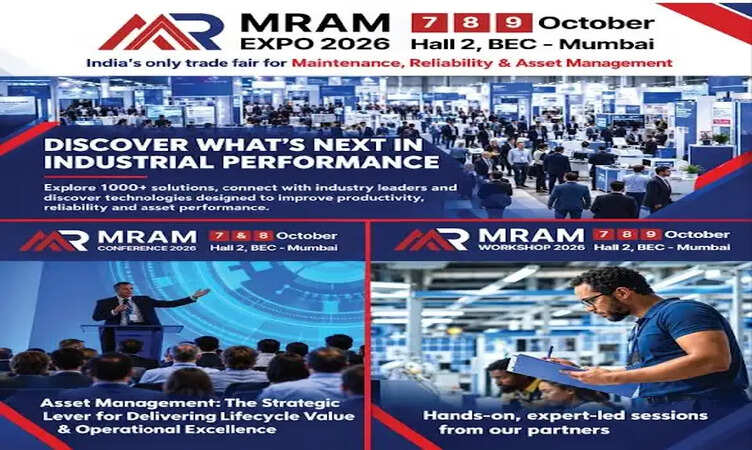 MRAM Expo 2026 में दिखेंगी नई तकनीकें, मुंबई में सजेगा मेंटेनेंस और एसेट मैनेजमेंट के भविष्य का मंच