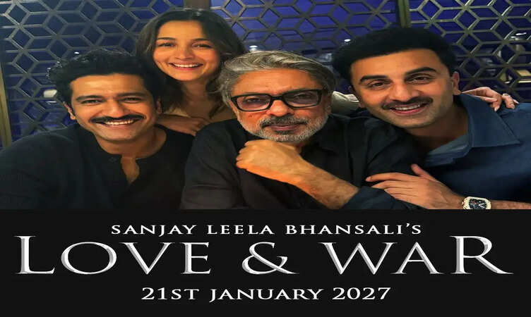 &lsquo;लव एंड वॉर&rsquo; में होगा रणबीर-आलिया-विक्की का ग्रैंड सिनेमाई संगम