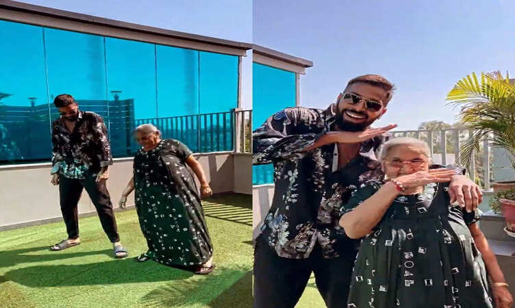 हार्दिक पाण्ड्या ने नानी संग 'Pushpa&nbsp;' के 'Shriwalli' गाने पर किया डांस,&nbsp;हुआ Viral Video