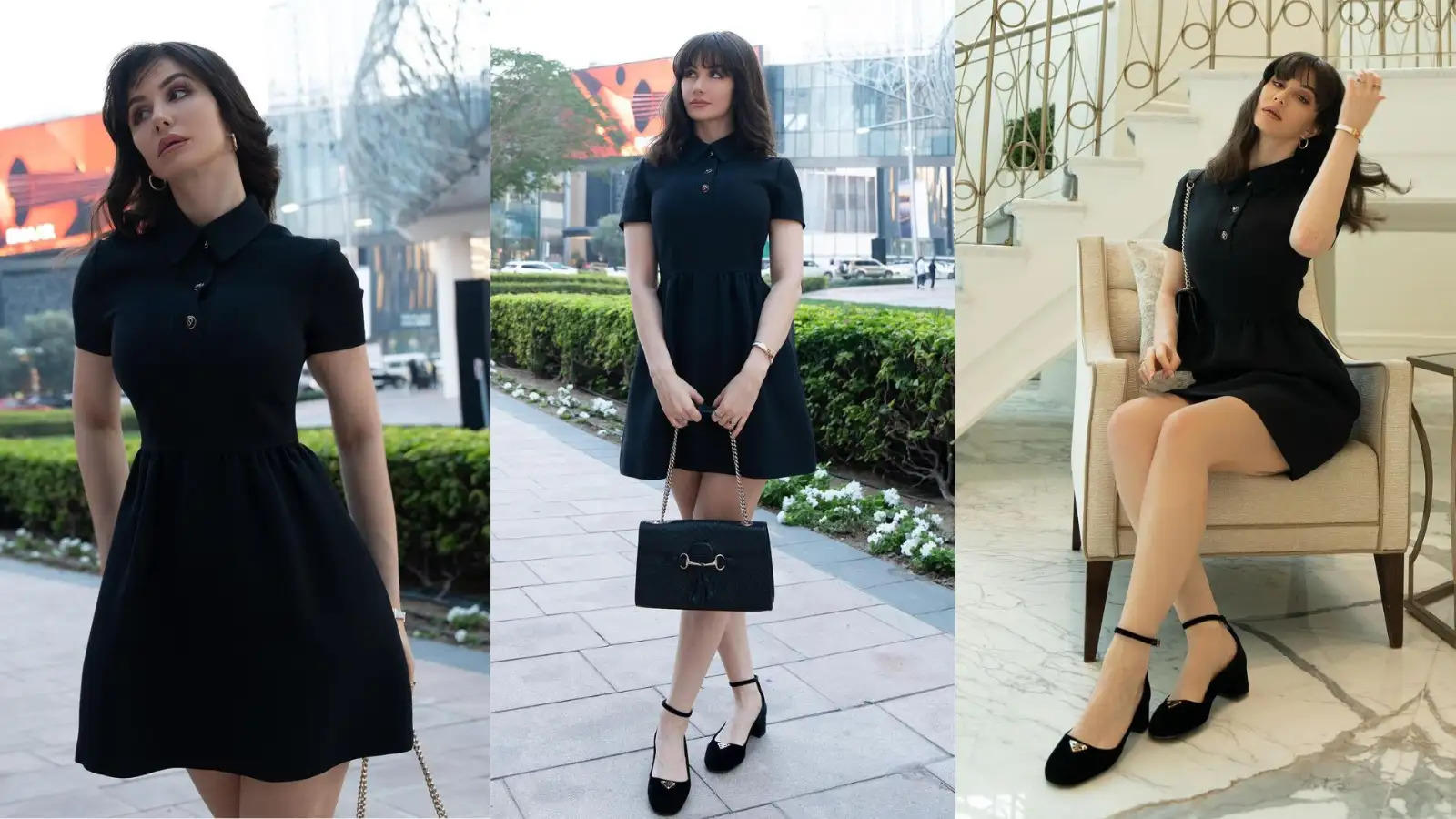 Giorgia Andriani stuns in a Black Outfit The Cost Of THIS Dress Will Blow Your Mind 