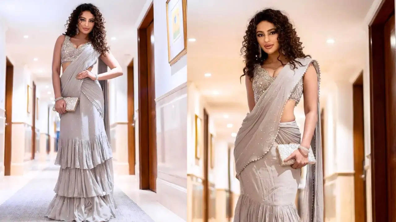 Seerat Kapoor Ruffle Saree Look Can Be Your Next Inspiration For A Wedding Cocktail or Sangeet Night