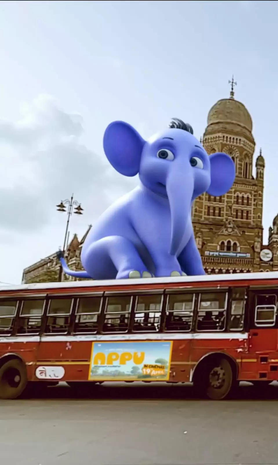 Appu makers' creative galore : Animated Cute Elephant Roams around Mumbai Streets on a BEST Bus and emotional mission