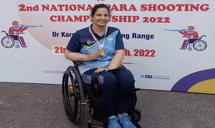 दिल्ली की टीचर इंदु राणा ने 'दूसरी नेशनल पैरा शूटिंग चैंपियनशिप 2022' में जीता स्वर्ण पदक, कही यह बड़ी बात